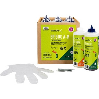 Pryskyřice ER 500 2 K 2 x 300 ml + 20 sponek set, CODEX 