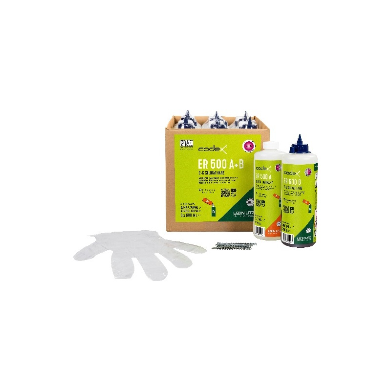 Pryskyřice ER 500 2 K 2 x 300 ml + 20 sponek set, CODEX