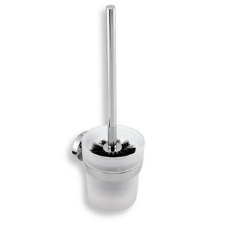 WC kartáč Metalia 11, nástěnný, chrom, černé štětiny, Novaservis, 0133,5