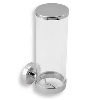 Zásobník na kosmetické tampóny Metalia 11, sklo/chrom, Novaservis, 0172,0