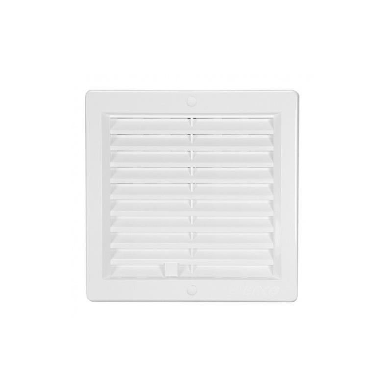Větrací mřížka 200 x 200 mm, s rámečkem, uzavíratelná, bílá, HACO 0205