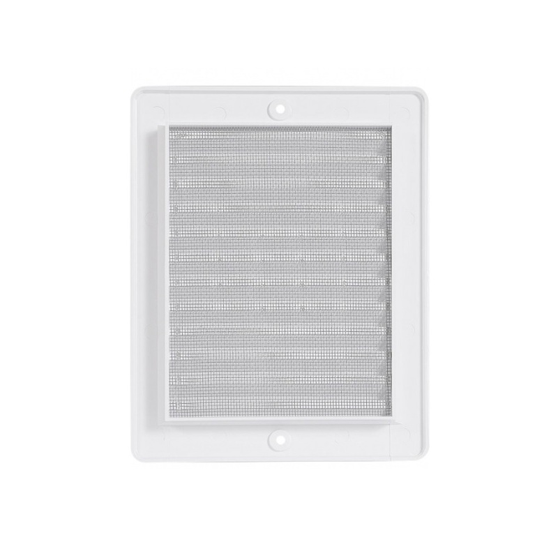 Větrací mřížka 150 × 200 mm, s rámečkem a síťovinou, bílá, HACO 0207
