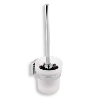 WC kartáč Metalia 12, nástěnný, chrom, černé štětiny, Novaservis, 0233,5