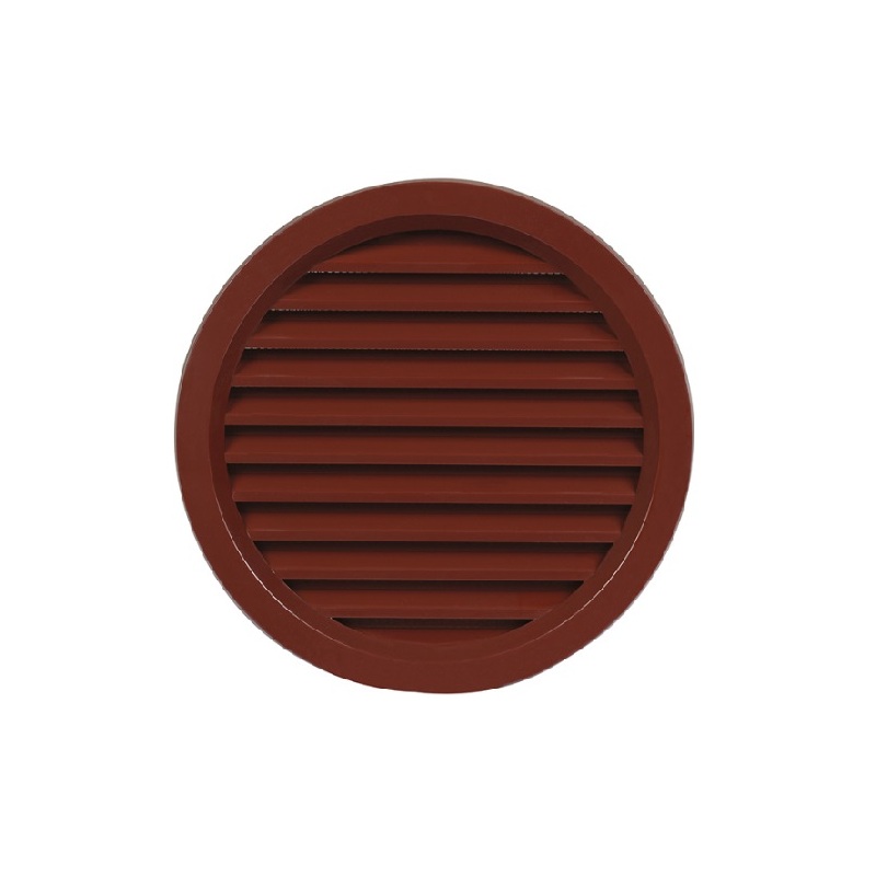 Větrací mřížka kruhová d 140 mm, se síťovinou, hnědá, HACO 0404