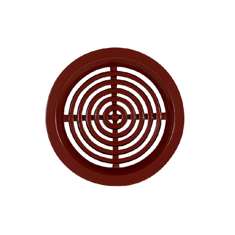 Větrací mřížka kruhová, d 50 mm, hnědá, HACO 0414