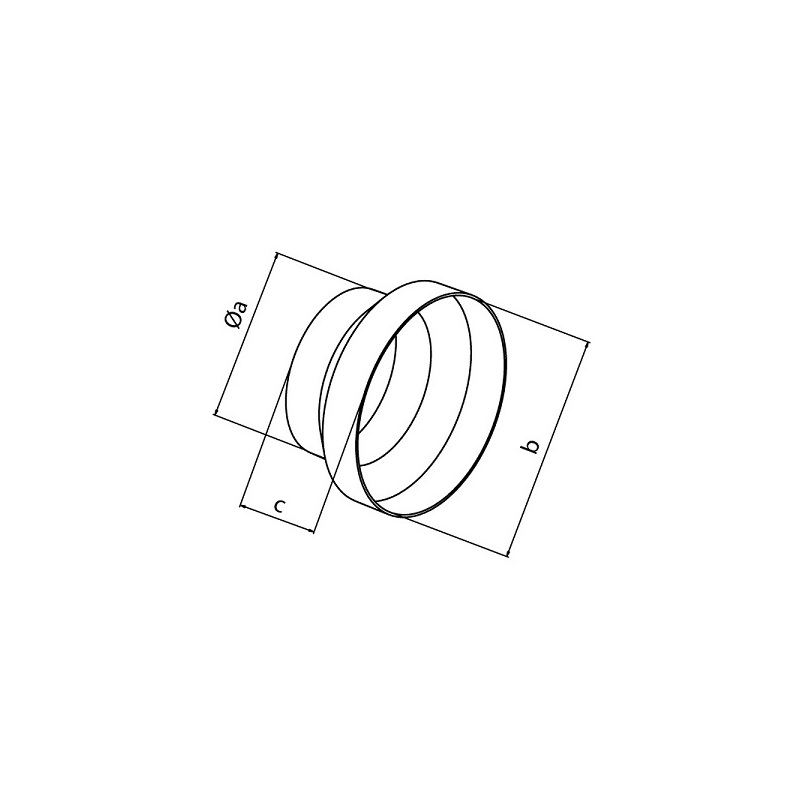 Redukce plastová HACO, RP100/125