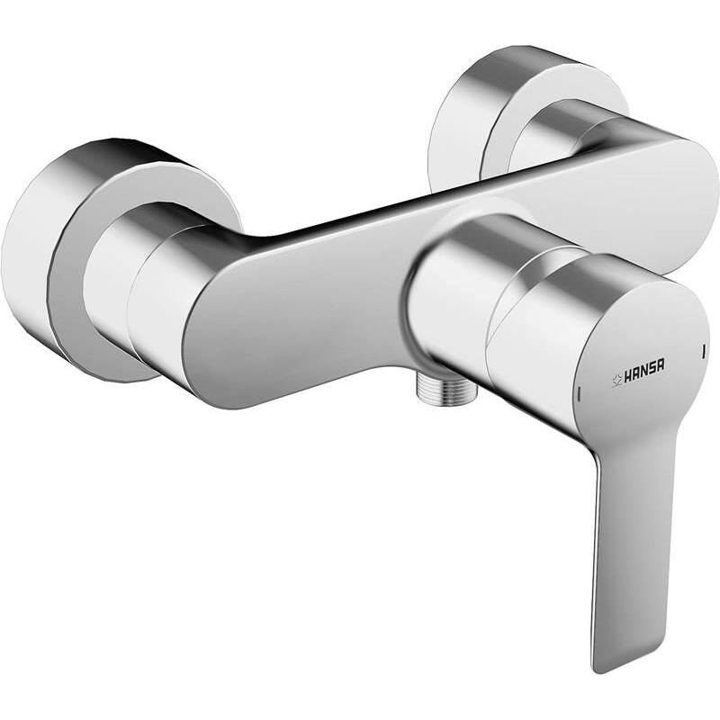 Sprchová baterie HANSALIGNA 150 mm, chrom, nástěnná, bez příslušenství, Hansa 06670103