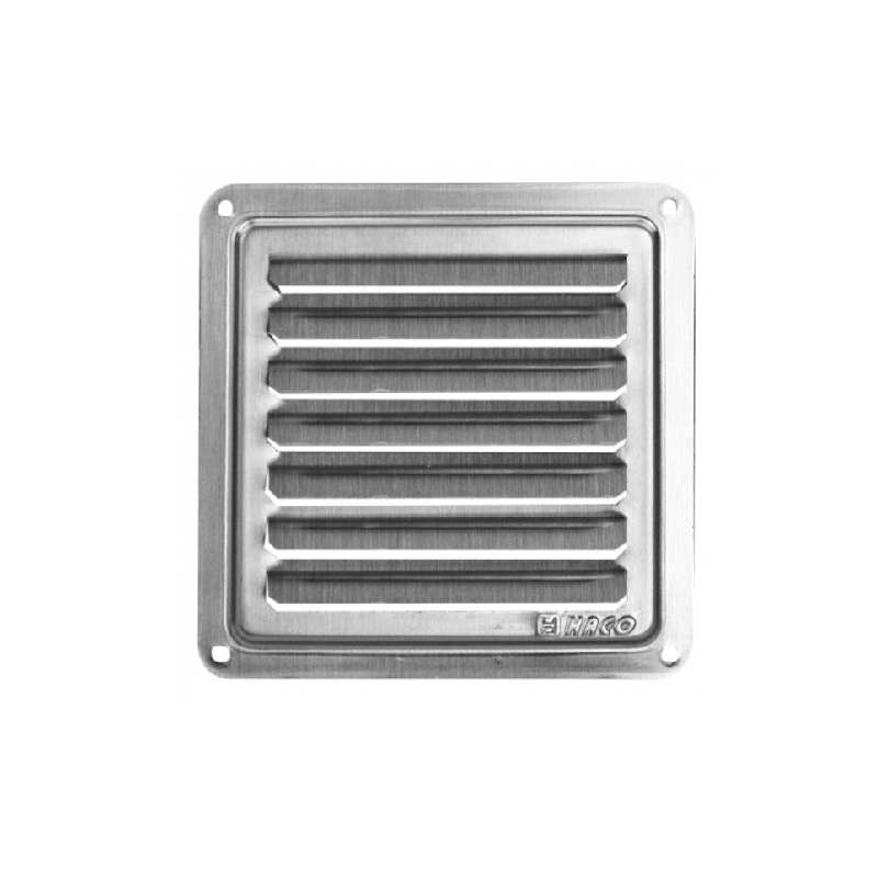 Větrací mřížka nerezová krytka, 100 x 100 mm, HACO 0709