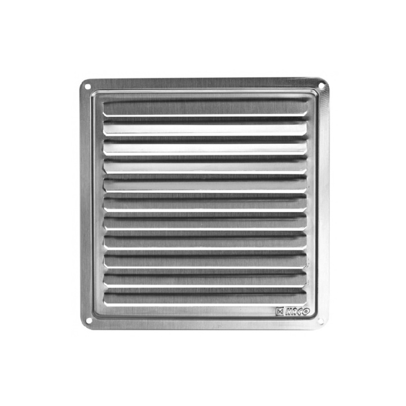 Větrací mřížka nerezová krytka, 150 × 150 mm, HACO 0710