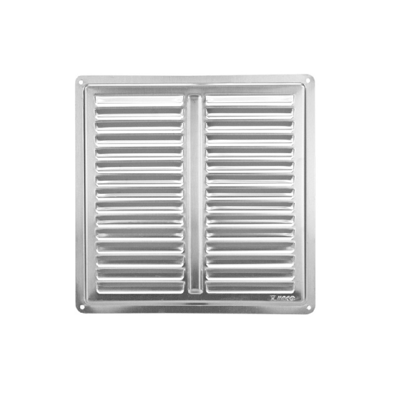 Větrací mřížka nerezová krytka, 200 × 200 mm, HACO 0711