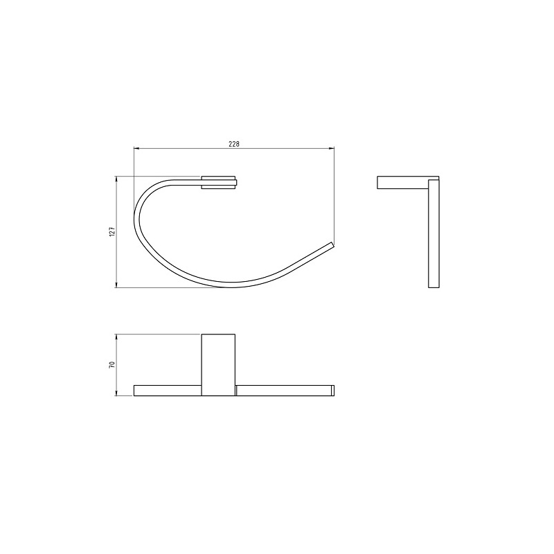 Držák ručníků Metalia 9, chrom, Novaservis, 0901,0