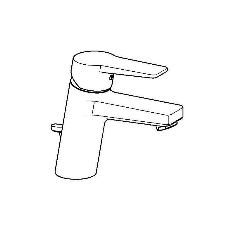 Umyvadlová baterie Twist, chrom, stojánková, Hansa 09092283