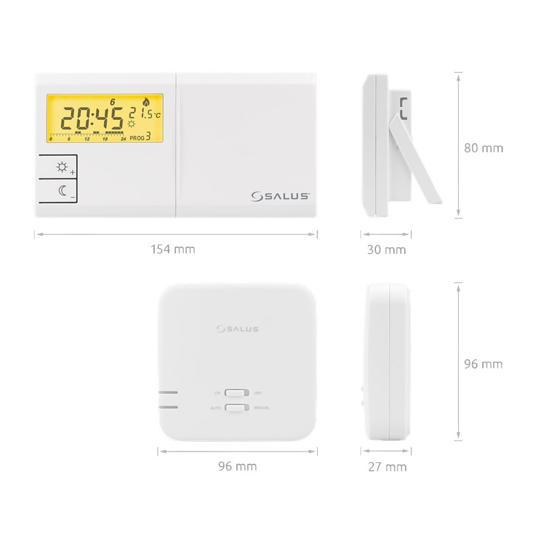Bezdrátový týdenní programovatelný termostat 091FLRFv2, Salus