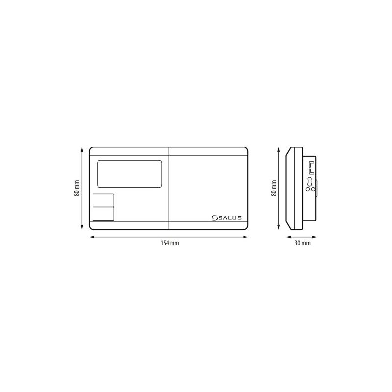 Týdenní programovatelný termostat 091FLv2, Salus
