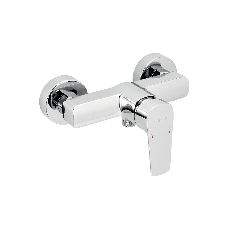 Sprchová baterie Metalia 58 150 mm, chrom, nástěnná, bez příslušenství, Novaservis 58061/1,0
