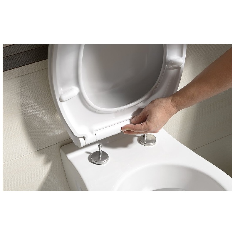 WC sedátko s poklopem, bílé, Sapho 100787