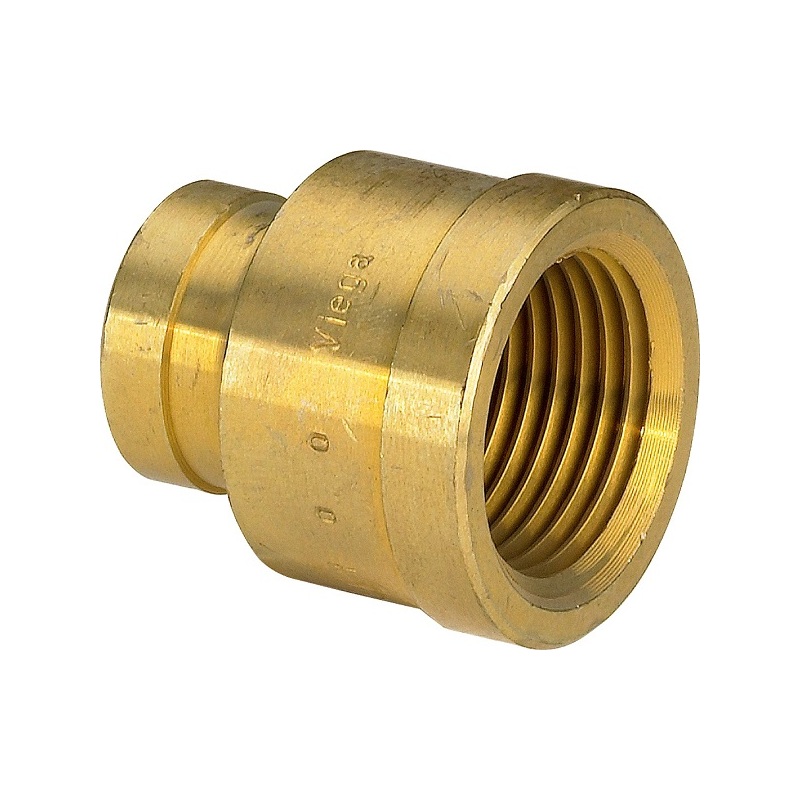 Mosazný nátrubek redukovaný FF G 3/4 x 1/2, Viega 101817, model 1552