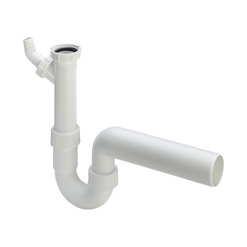 Dřezový sifon bez výpusti G 6/4, odpad 40 mm, s přípojkou, Viega 102449