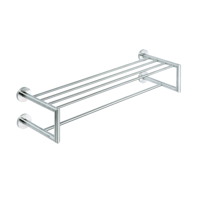 Polička na ručníky NEO dvojitá s hrazdou 600mm