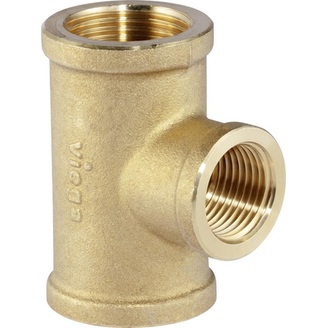 Mosazný T-kus redukovaný FFF G 3/4 x 1/2 x 3/4, Viega 105235, model 1626