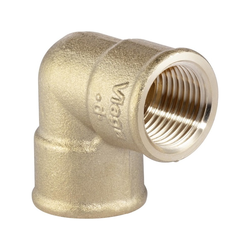 Mosazné koleno 90° FF G 3/8, Viega 105471, model 1552