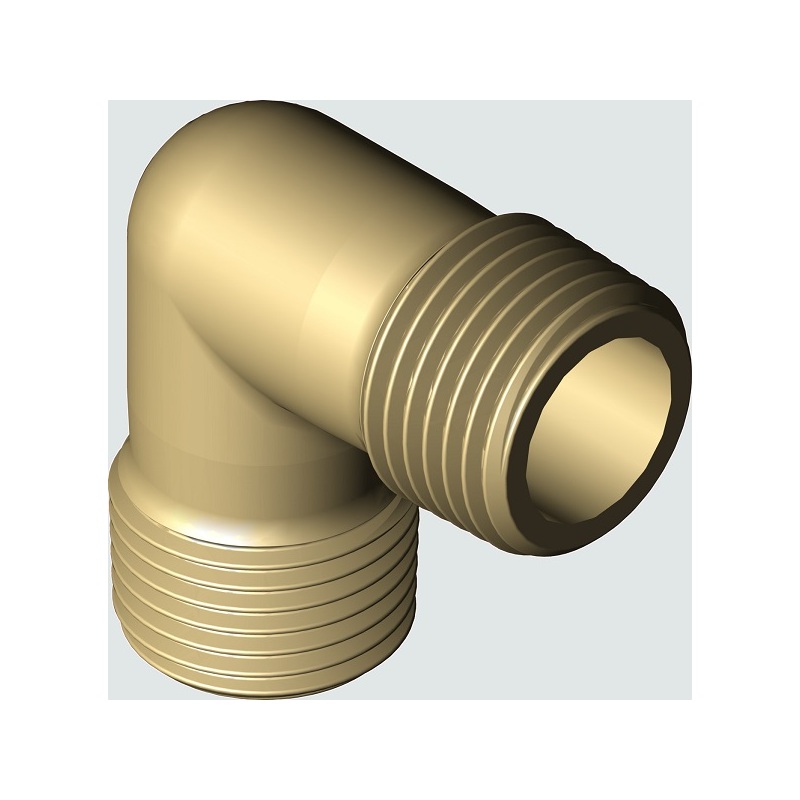 Mosazné koleno 90° MM G 1/2, Viega 107925, model 1611