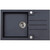 Kuchyňský granitový dřez Alveus Rock 130 Black s odkapem 780 x 480 mm