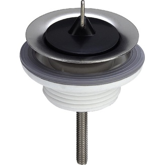 Univerzální ventil umyvadlový, 1 1/4, se zátkou, nerez, Viega 111847