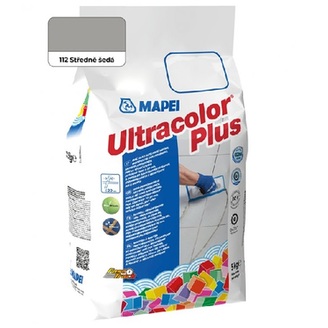 Spárovací hmota ULTRACOLOR PLUS, 112 šedá střední, 2 kg, Mapei 6011228AU