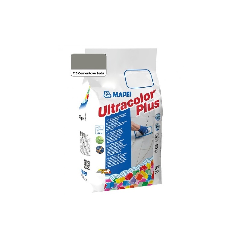 Spárovací hmota ULTRACOLOR PLUS, 113 cementově šedá, 2 kg, Mapei 6011328AU