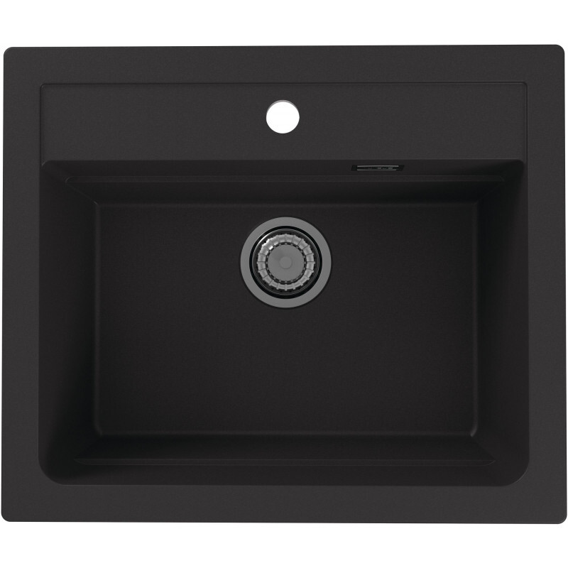 Kuchyňský granitový dřez Alveus Atrox 30 Black 590 x 500 mm