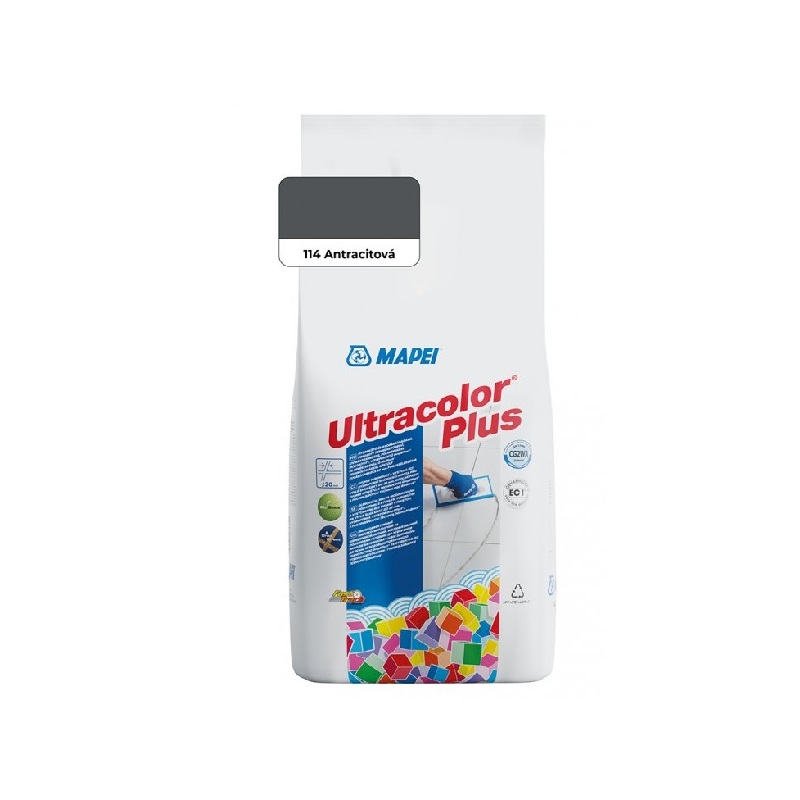 Spárovací hmota ULTRACOLOR PLUS, 114 antracit, 5 kg, Mapei 6011405AU