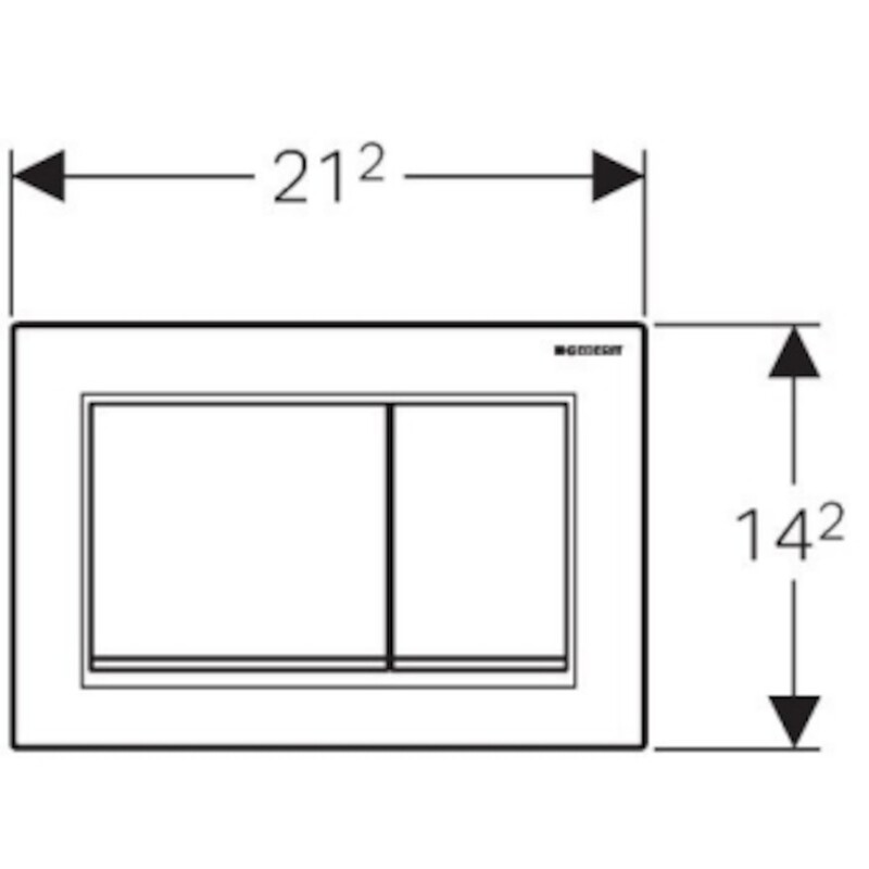 Deska ovládací GEBERIT OMEGA 30 bílá/pozlaceno, 115.080.KK.1