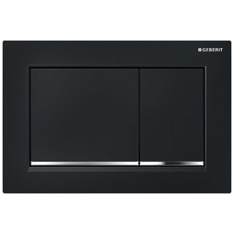 Deska ovládací GEBERIT OMEGA 30 černá/chrom lesk, 115.080.KM.1