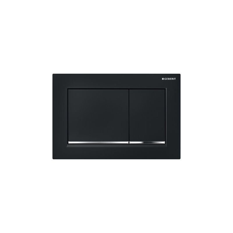 Deska ovládací GEBERIT OMEGA 30 černá/chrom lesk, 115.080.KM.1