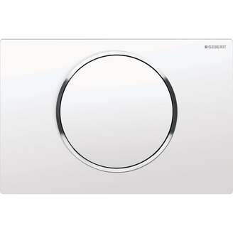 Deska ovládací GEBERIT SIGMA 10 bílá/chrom lesk, 115.758.KJ.5