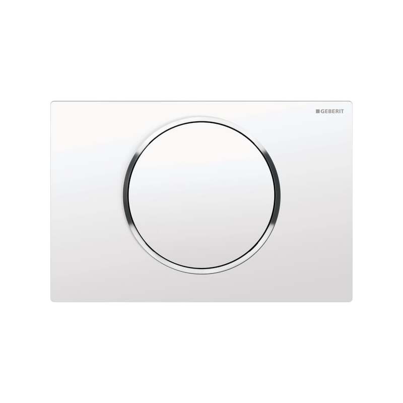 Deska ovládací GEBERIT SIGMA 10 bílá/chrom lesk, 115.758.KJ.5