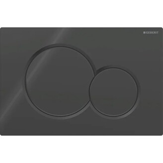 Ovládací tlačítko Sigma01 černé, kulatá tlačítka, Geberit 115.770.DW.5