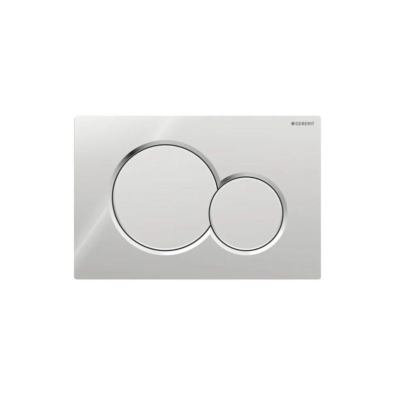 Ovládací tlačítko Sigma01 chrom lesk/mat, kulatá tlačítka, Geberit 115.770.KA.5