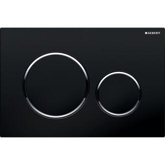 Deska ovládací GEBERIT SIGMA 20 černá/chrom lesk, 115.882.KM.1