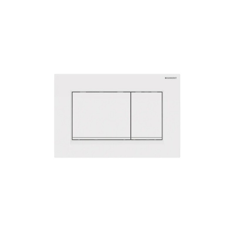 Deska ovládací GEBERIT SIGMA 30 bílá, proužek bílá mat 115.883.11.1