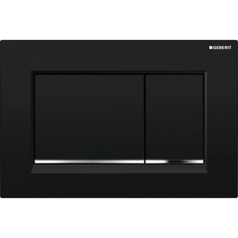 Deska ovládací GEBERIT SIGMA 30 černá/chrom lesk, 115.883.KM.1