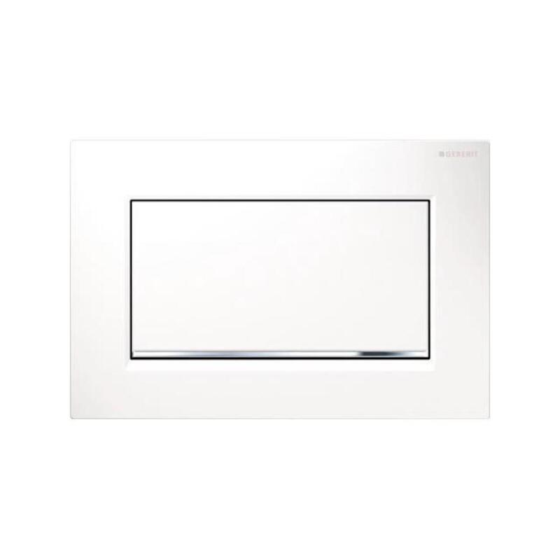 Deska ovládací GEBERIT SIGMA 30 bílá/chrom lesk Start/Stop, 115.893.KJ.1