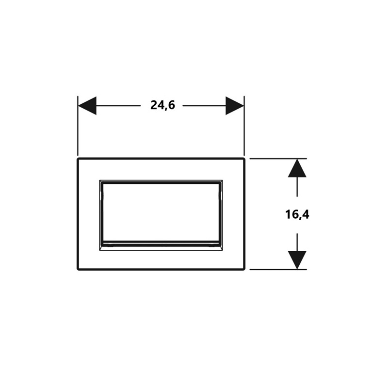 Deska ovládací GEBERIT SIGMA 30 bílá/chrom lesk Start/Stop, 115.893.KJ.1