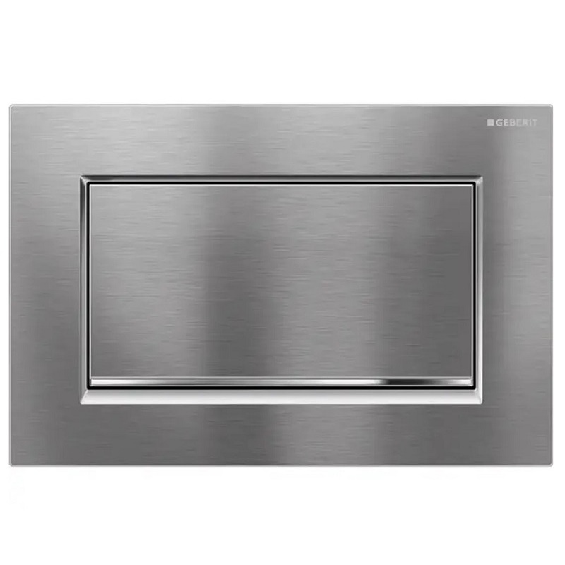 Deska ovládací GEBERIT SIGMA 30 kartáč/chrom lesk, 115.893.KX.1