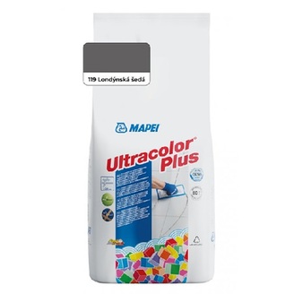 Spárovací hmota ULTRACOLOR PLUS, 119 londýnská šedá, 2 kg, Mapei 6011902AU