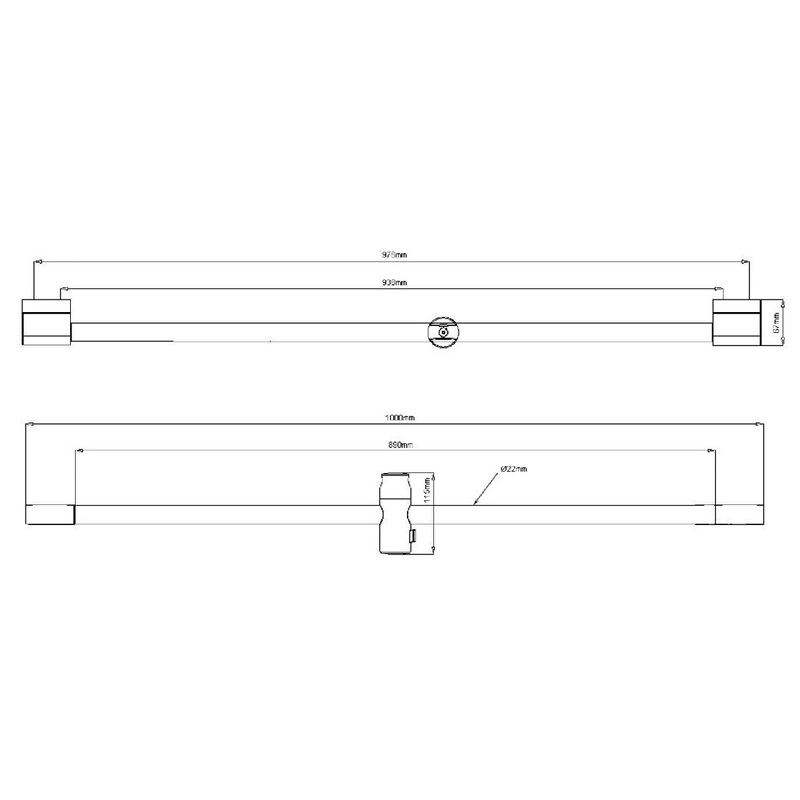 Držák sprchy posuvný, 1000 mm, chrom, Sapho 1202-02
