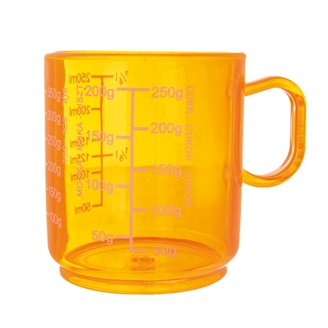 Kuchyňská odměrka oranžová, 0,25 l, Orion, 120541