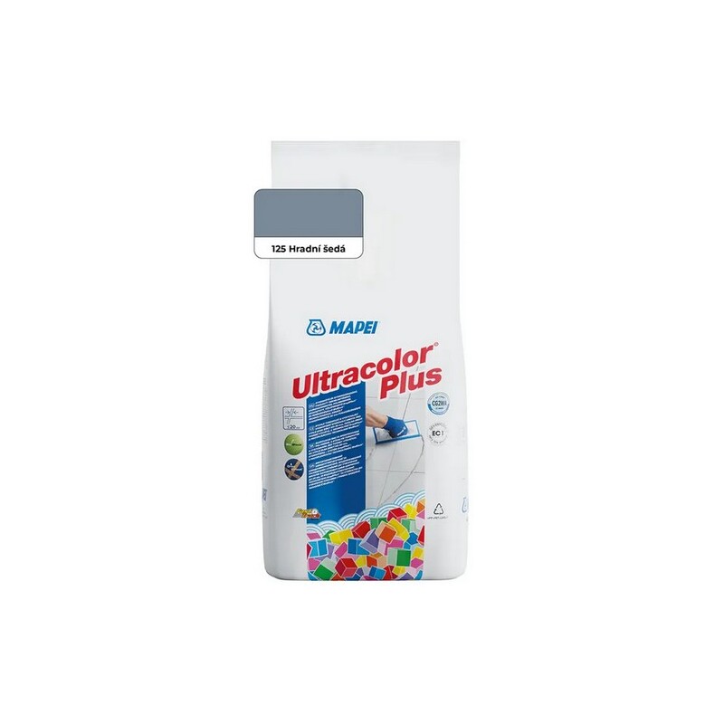 Spárovací hmota ULTRACOLOR PLUS, 125 hradní šedá 2 kg, Mapei, 60018728A