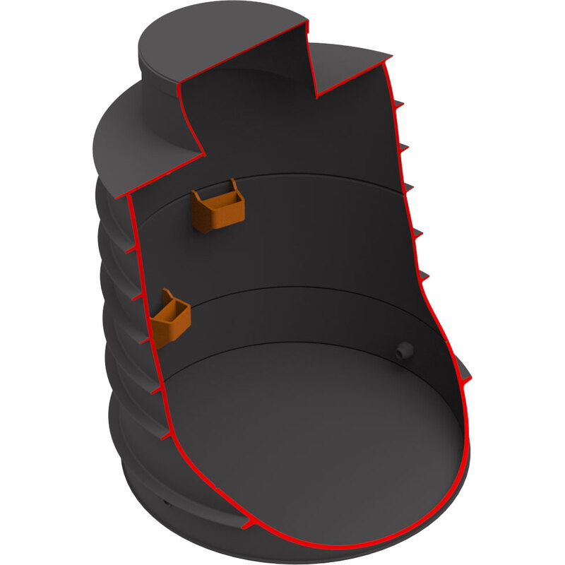 Vodoměrná šachta pro obsyp 1200 x 1250 mm, HECKL
